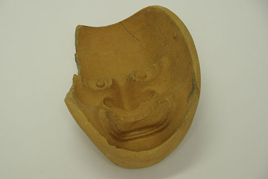 A Soshichi-yaki ceramic mold of Kurohige